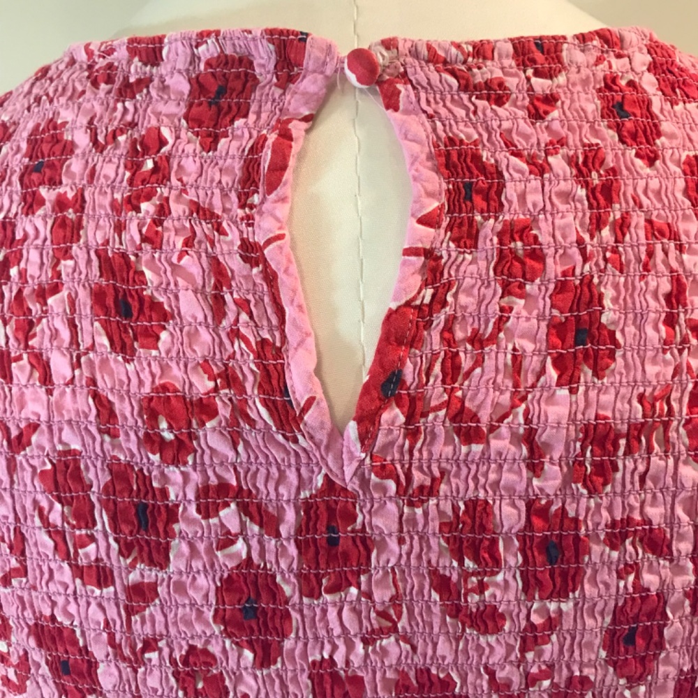 Vineyard Vines ๐ธ Rock Rose ๐น floral smocked MIDI pockets dress - Picture 6 of 16